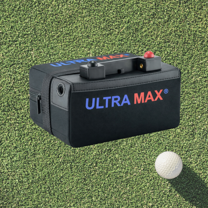 Ultramax Lithium-Golftrolley-Batterie für 18-27 Löcher, 12 V, 18 Ah
