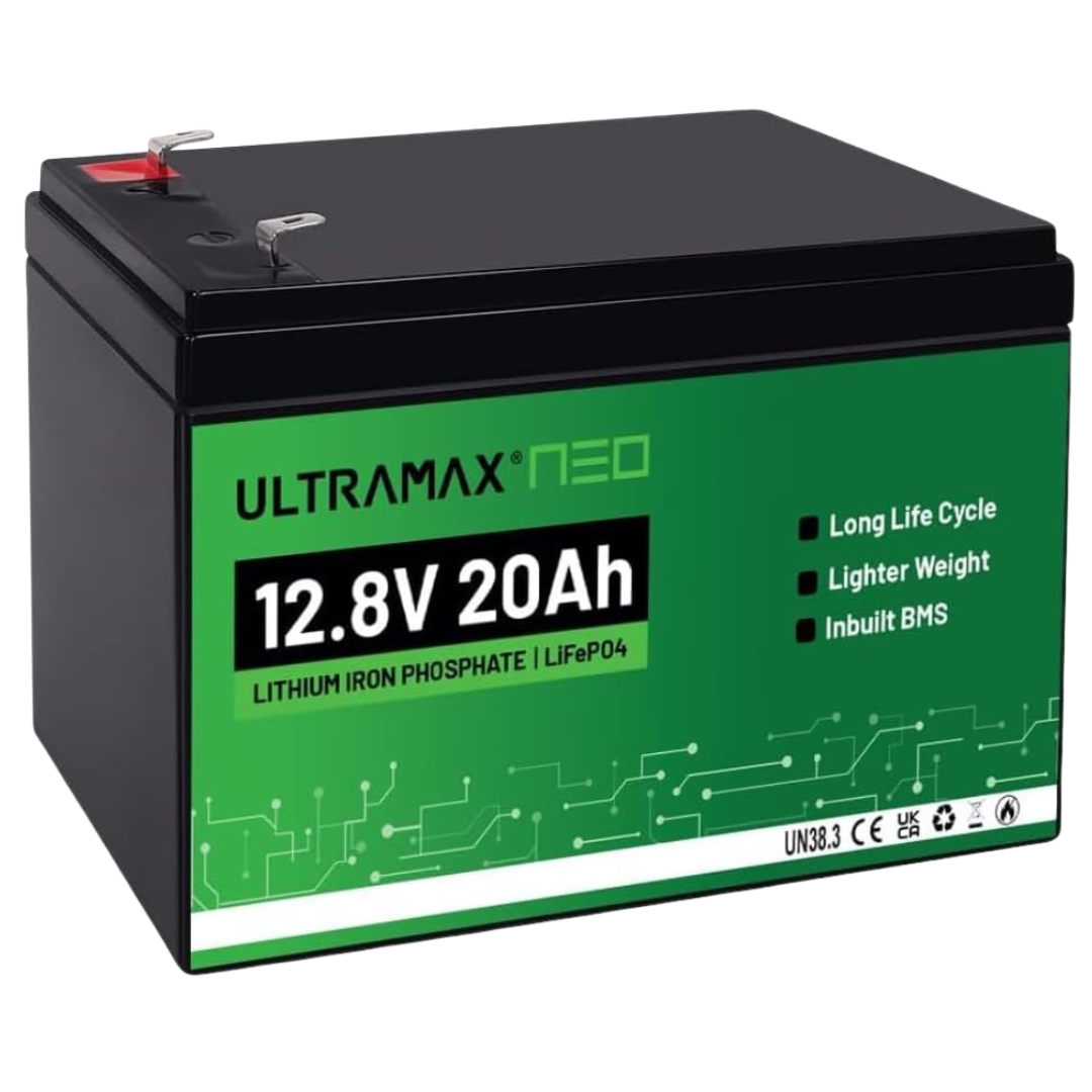 Ultramax Neo 12.8V 20Ah LiFePO4 Lithium Battery