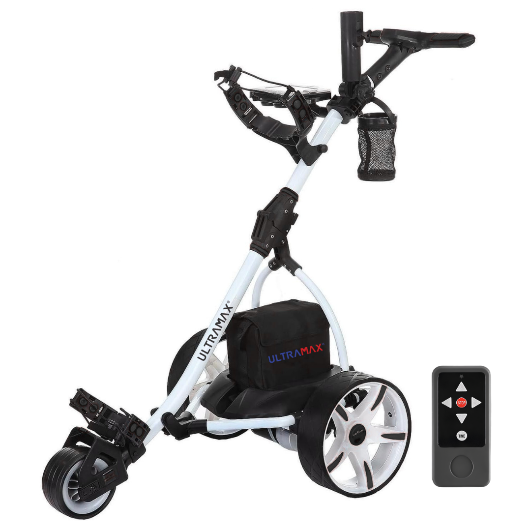 Ultramax Electric Golf Trolley with Lithium Battery & Charger | 27 Hole | £100 Free Accessories