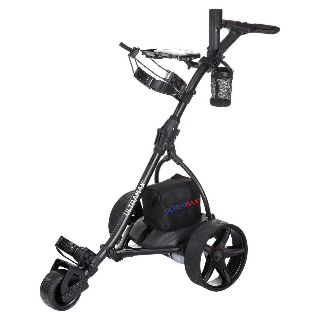 Ultramax Elektro-Golftrolley mit Bleiakku & Ladegerät | 18-Loch | 100 £ kostenloses Zubehör