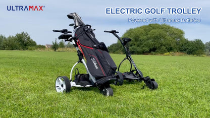 Ultramax Electric Golf Trolley with Lithium Battery & Charger | 27 Hole | £100 Free Accessories